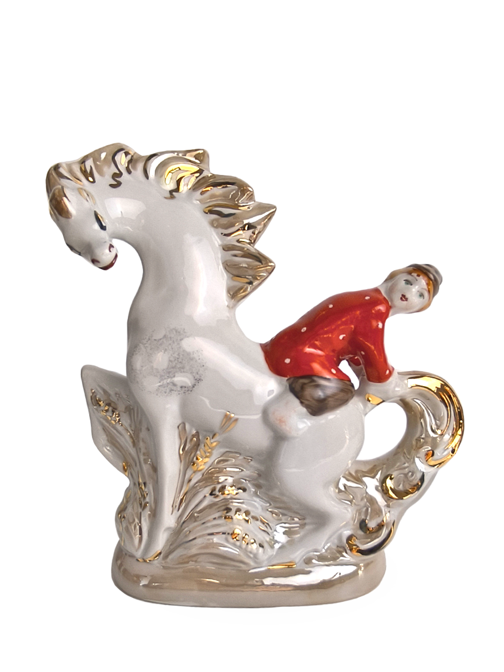 Фарфоровая статуэтка "Иванушка и конёк-горбунок"