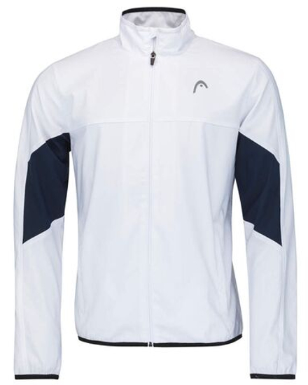 Детская теннисная толстовка Head Club 22 Jacket - white/dress blue