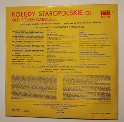 Винтажная виниловая пластинка LP Fistulatores et Tubicinatores Varsovienses Pastoratka Staropolska (Польша 1977)