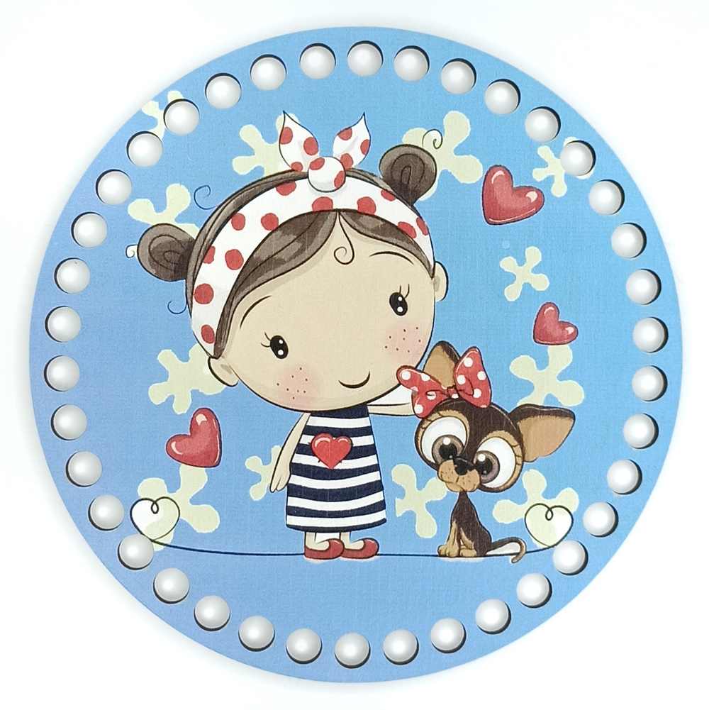 Донышко Принт Детское 15см Дизайн Девочки в ассортименте