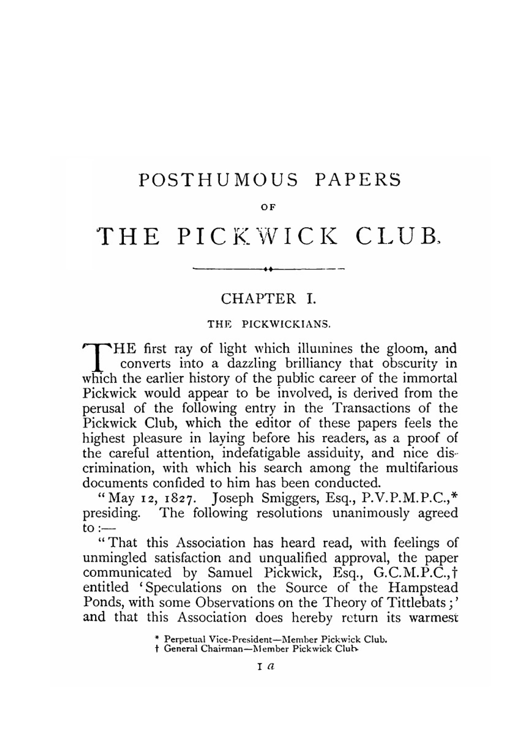 The posthumous papers of the Pickwick Club | Charles Dickens