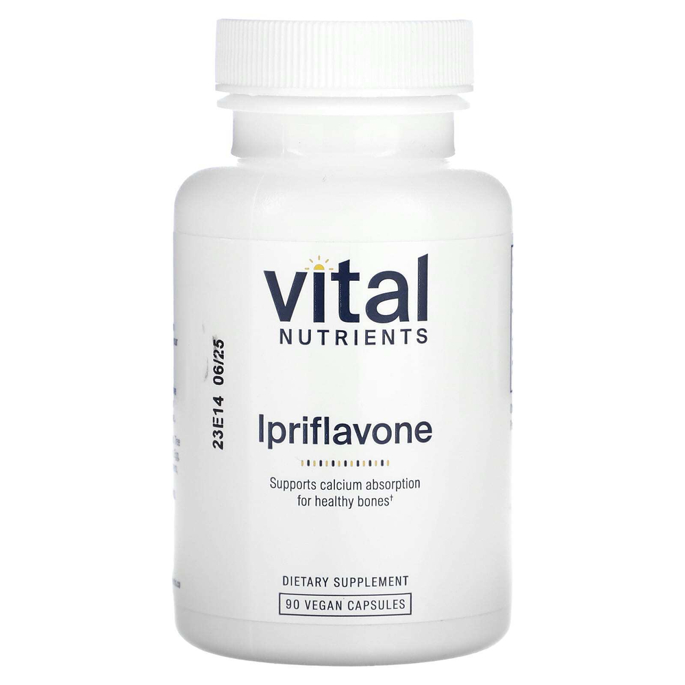 Vital Nutrients, Иприфлавон, 600 мг, 90 веганских капсул (300 мг в каждой капсуле)