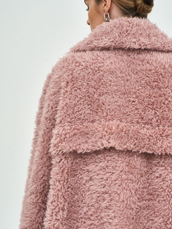 Шуба женская чебурашка тедди  эко