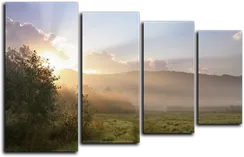 Модульная картина "Утренние лучи"