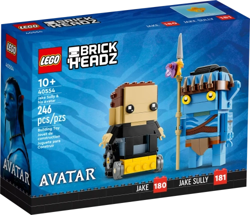 Конструктор LEGO BrickHeadz 40554 Avatar: Джейк Салли и его Аватар