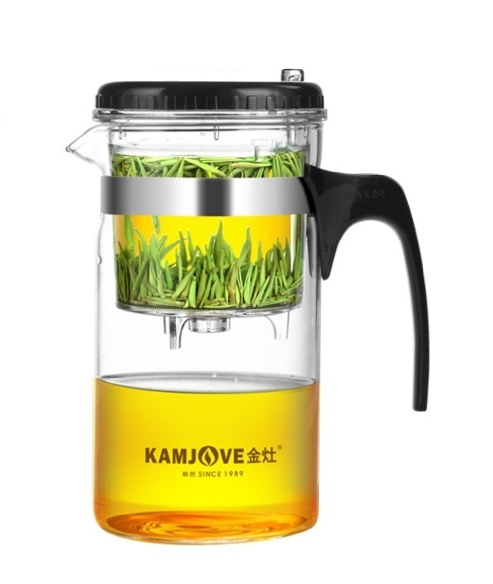 236027 Чайник KAMJOVE "Изипот" TP-200 б/носика 1000 мл, стекло/пластик