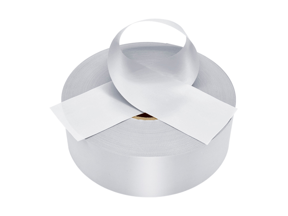 Лента плиссированная для наградных розеток. 100 серебристая