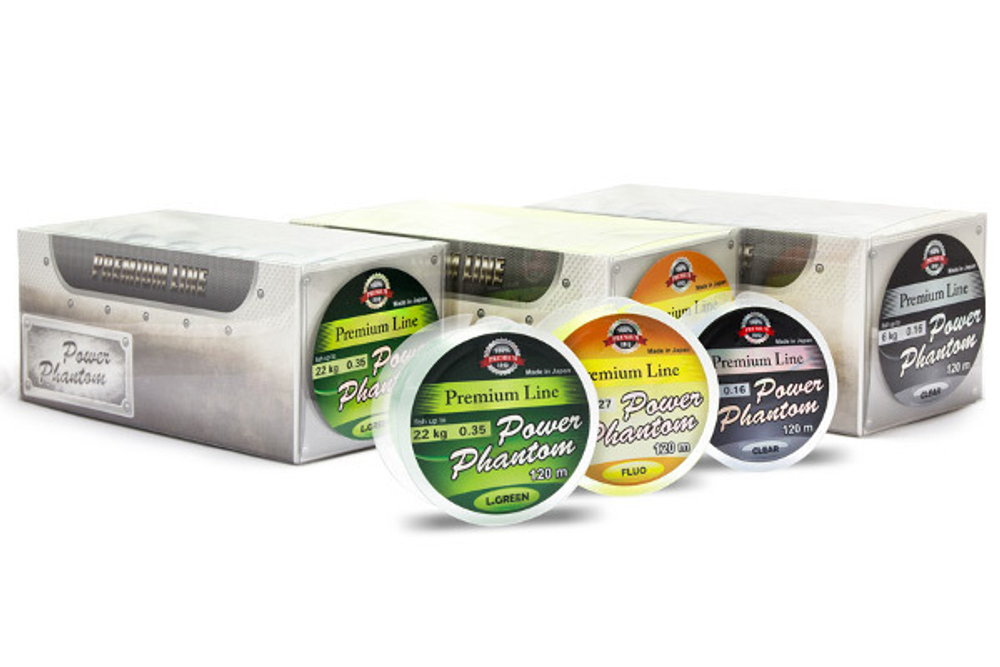 Леска монофильная для рыбалки Power Phantom Premium Line CLEAR 120m 0,40mm, 1 штука