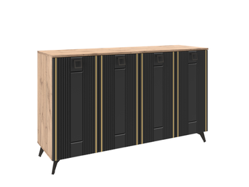 КомКомодино ПМ-390.05 Комод (Черный, Дуб Вотан)