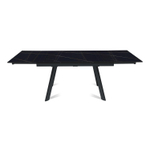 Стол раскладной Stone (140+40+40), керамика матовая Black Gold