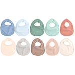 Green Sprouts, Слюнявчики на каждый день Stay-Dry, для детей от 3 до 12 месяцев, разноцветные, 10 шт.