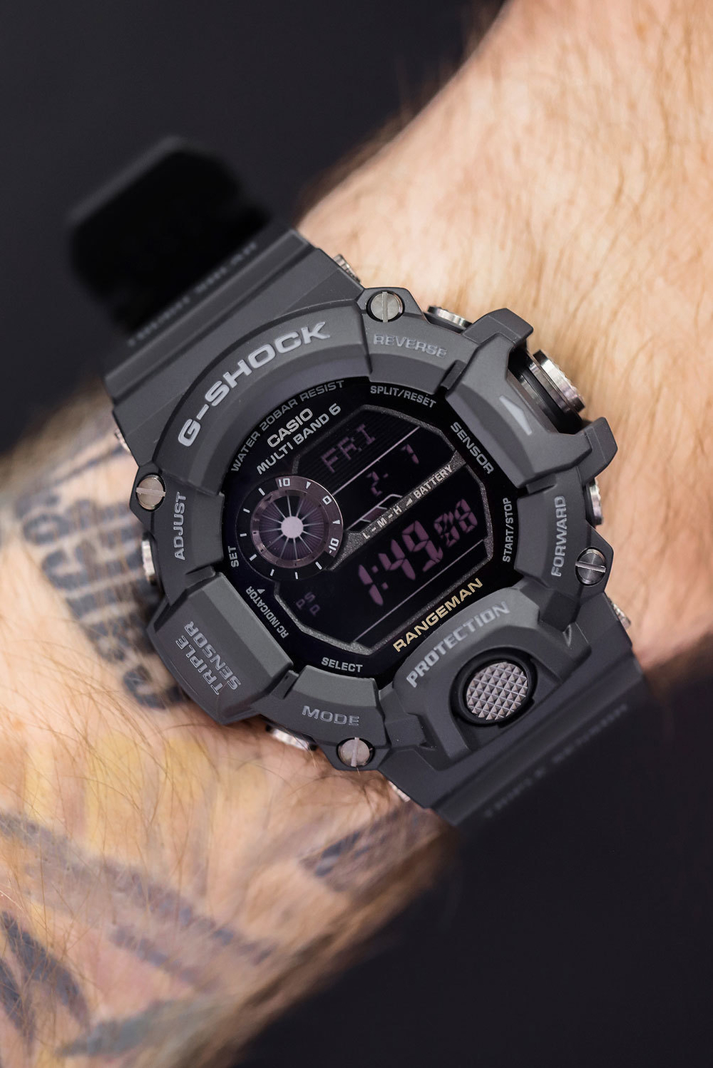 Casio G SHOCK GW 9400 1BER Black Watch