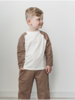 Свитшот с рукавом реглан Mjölk Экрю/Cocoa