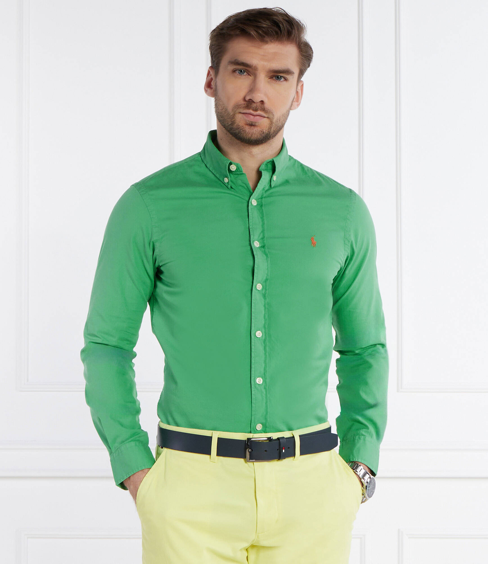 Рубашка POLO RALPH LAUREN - зеленый(710937994)