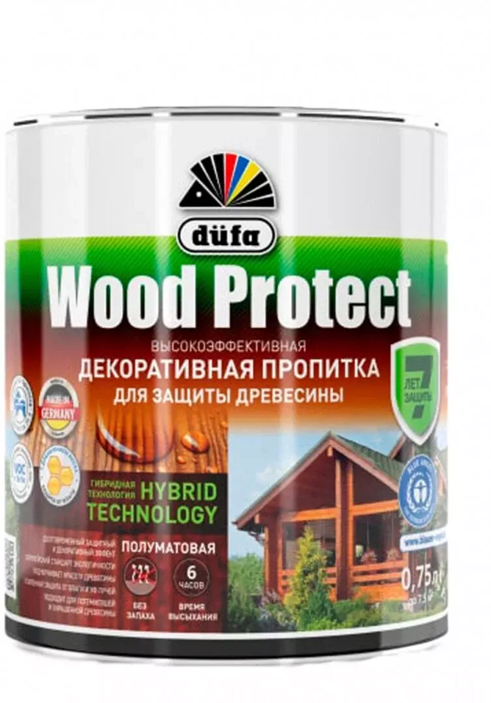 Пропитка декоративная для защиты древесины Dufa Wood Protect бесцветная