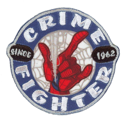 Термоаппликация "Человек-паук, борец с преступностью", 5,4 x 5,7 см, 1 шт, 100% полиэстер (10013160/