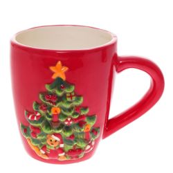 GAEM Кружка "Елка", 400 мл, L13 W9 H10 см