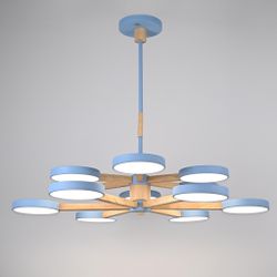 Люстра на штанге TURNA DBL L12 Blue