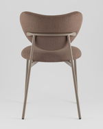 Стул Rina велюр коричневый каркас бежево-серый