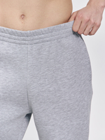 Брюки мусжкие с начесом "jogger fleece" (серый меланж)