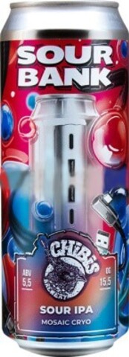 Пиво Чибис Сауэр Бэнк Мозаик, Крио / Chibis Sour Bank Mosaic, Cryo 0.45 - банка