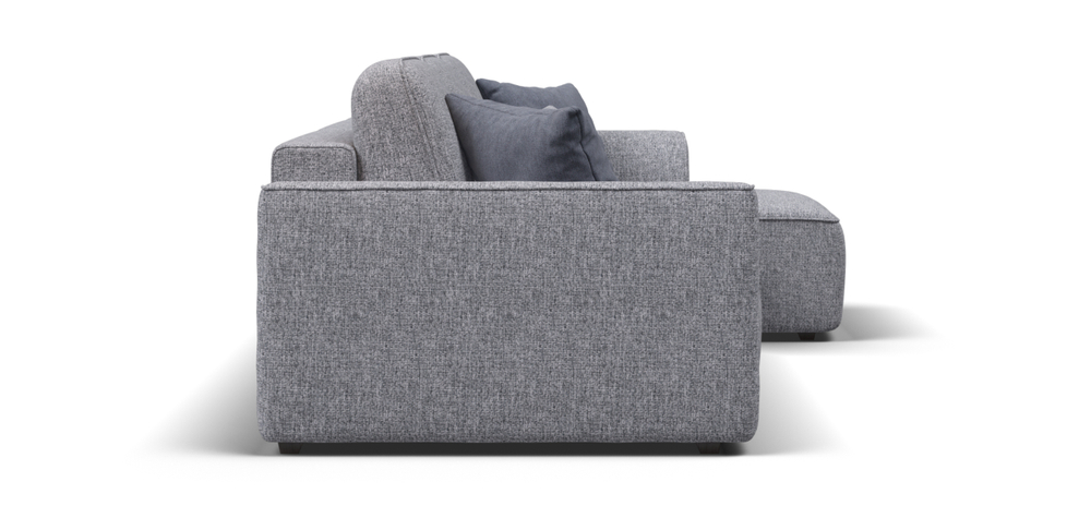 Угловой диван Кинг Рогожка Венто серый