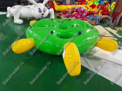 Надувная командная игра «Звериная гонка Черепашка» 3,4×2,45×0,4 м