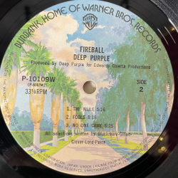 Винтажная виниловая пластинка LP Deep Purple Fireball (Japan 1976) (No Obi) No One Came