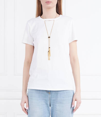 Блузка + цепочка Elisabetta Franchi - белый(MA01231E2)