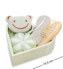 BT-16/1 Набор для бани с расческой «Сердце»