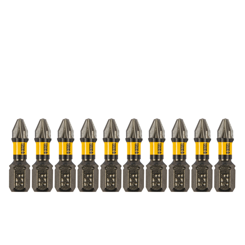 DENZEL Набор бит IMPACT PZ2 x 25мм лазерная обработка шлица сталь S2 10шт/упак Е6,3