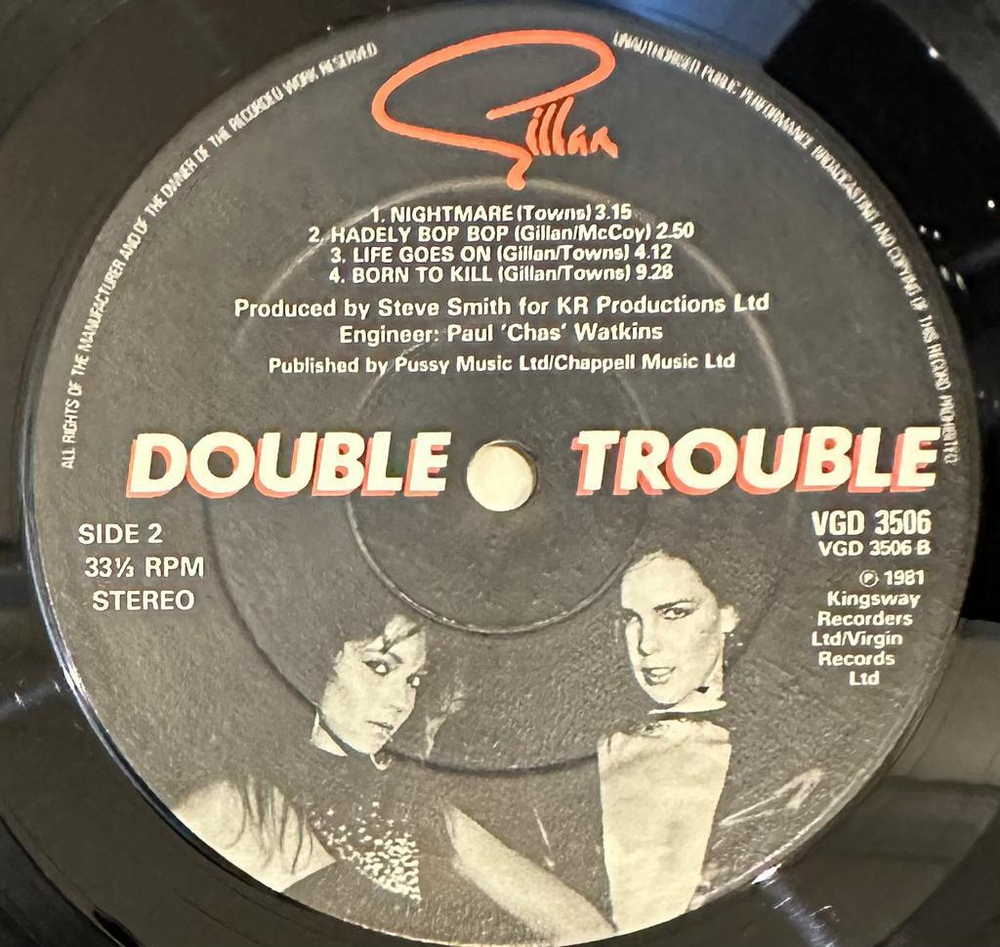 Gillan- Double Trouble (Англия 1981г.) 2LP