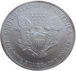 США 1 доллар 2003 Шагающая свобода СЕРЕБРО сертификат коробка