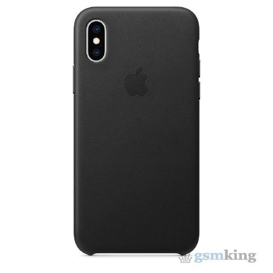 Leather Case iPhone XS Max Black (Чёрный)