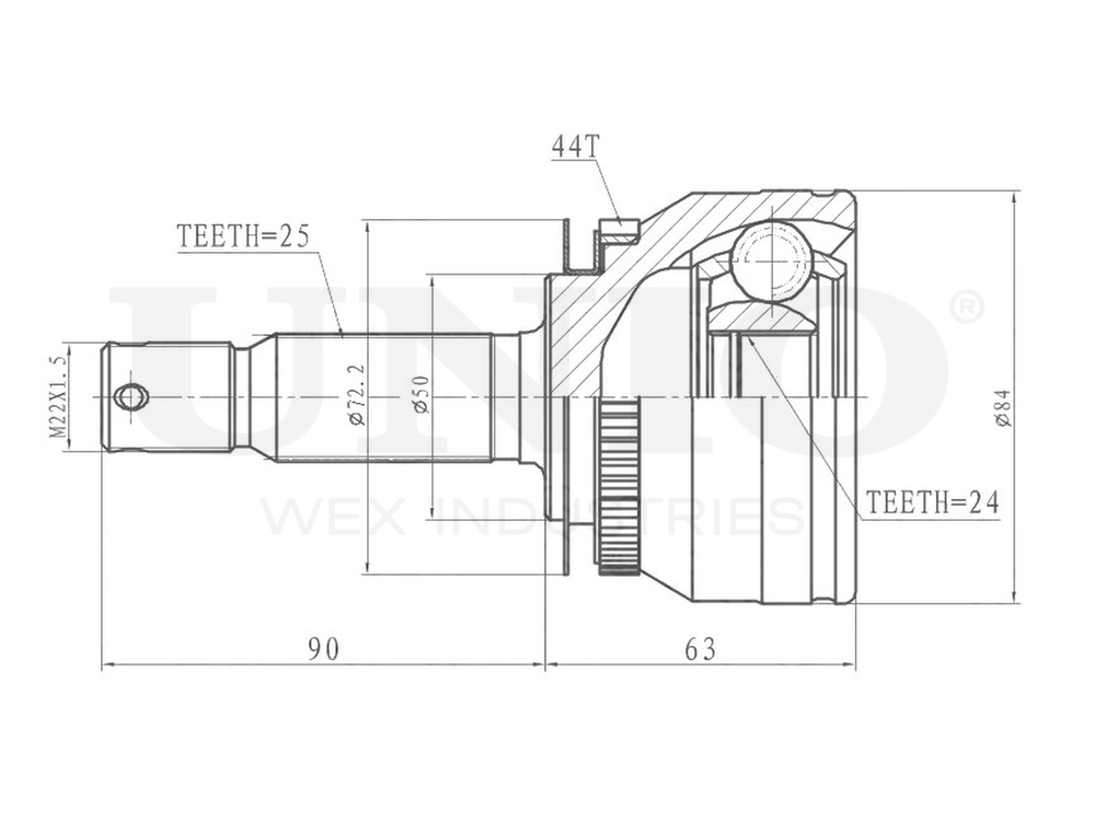 ШРУС внешний UNIO CVJ-20273