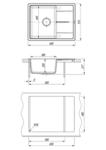 Мойка кухонная Misty Titan 65 (антрацит)