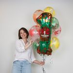 Шар (34"/86 см) Цифра, 1 Сентября, День Знаний, 1 шт. в упак.