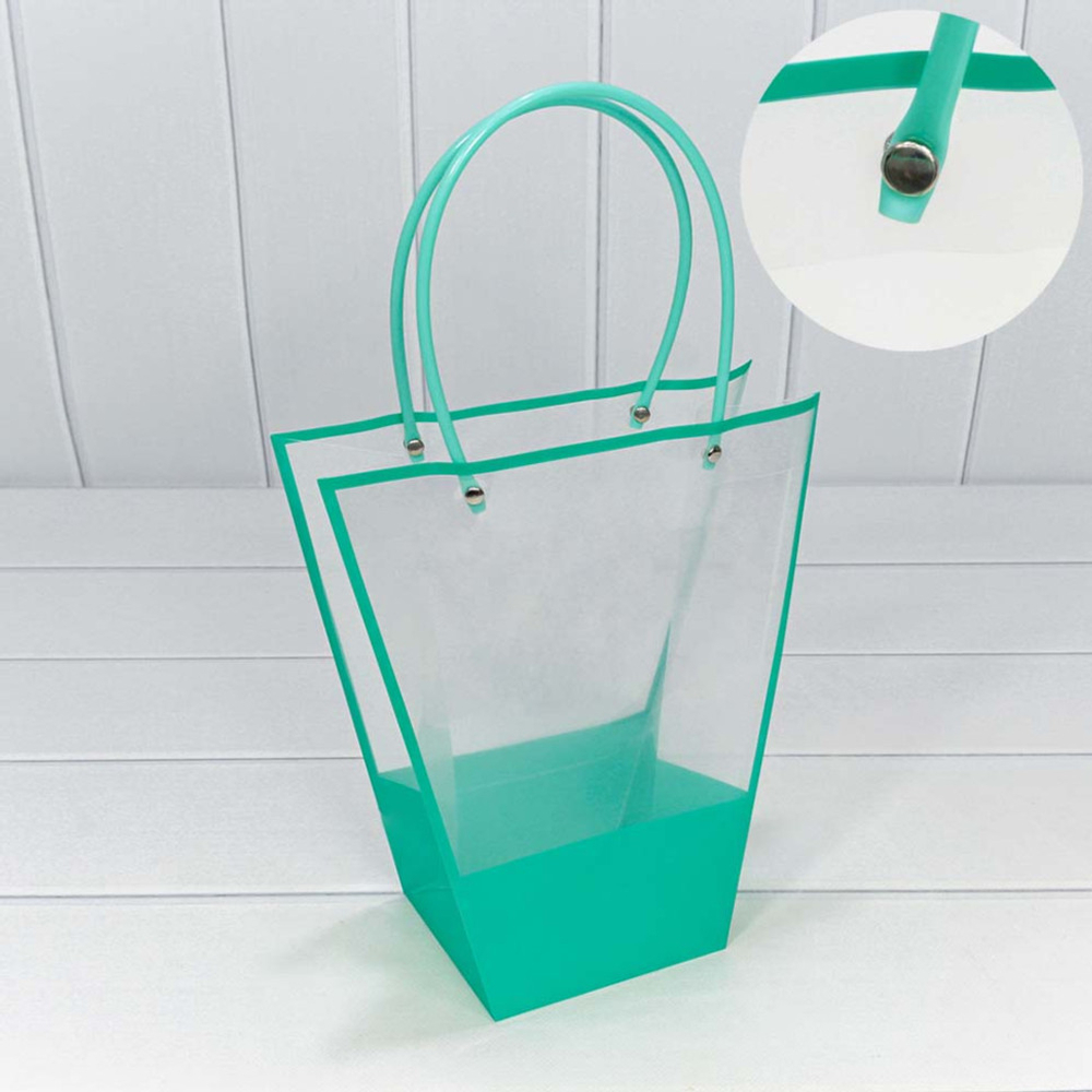 Пакет подарочный 24х26х11см Ваза для цветов (Тиффани)