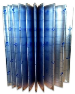 Подложка-Гармошка с пароизоляцией под ламинат 1050*500*3 мм