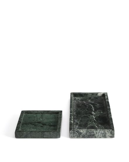 Поднос Serela из зеленого мрамора 35 x 18 см