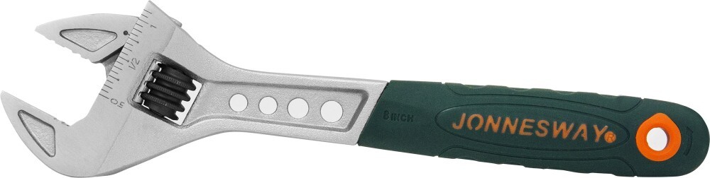 W27AT8 Ключ разводной эргономичный с пластиковой ручкой, 0-24 мм, L-200 мм