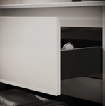 Тумба подвесная SANCOS Libra 990х450х500, c двумя ящиками оснащенными доводчиками, белый глянец , арт. LB100W