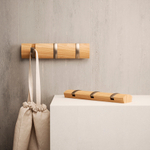 Вешалка настенная flip, 3 крючка, натуральное дерево