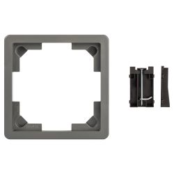 Комплект для установки люка ЭРА ОФИС 18-7001-03 IP66 в фальш-пол рамка и монтаж. лапки серый