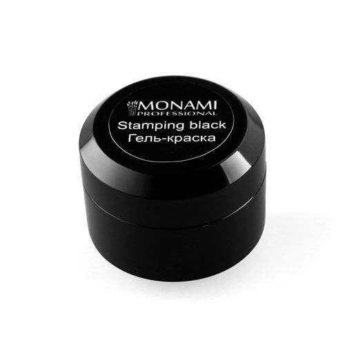 Monami Гель-краска для стемпинга черная, 5 гр