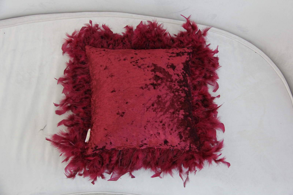 Наволочка 40х40 Sofi De MarkO Бурлеск бордо