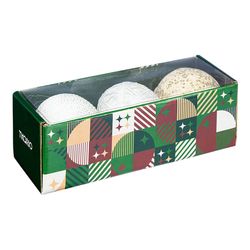 Набор ёлочных украшений White elegance коллекции New Year Essential, 3 шт.