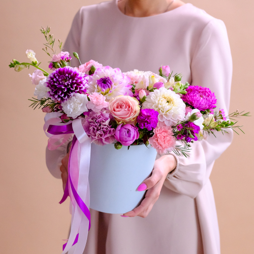 Купить Композиция летняя #54 с георгинами