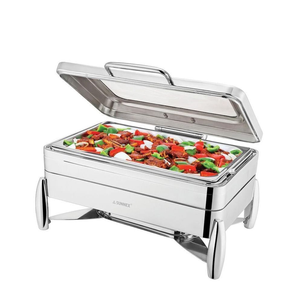 Мармит 8,5 л 1/1*65 с откидной крышкой и окном нерж. SUNNEX