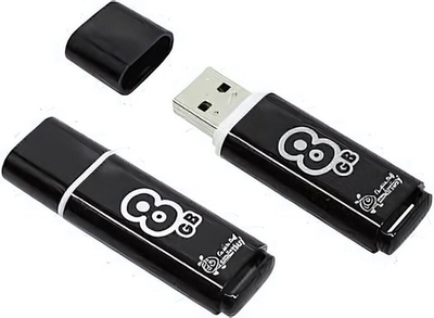 Флеш-накопитель 8 Gb Smartbuy Glossy Black